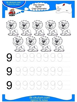 Çocuklar İçin Çizgi Çalışma Sayfaları 